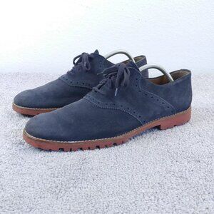 To Boot New York Adam Derrick Oxfords Mens 10 Dress Shoes Blue Suede Lace Up